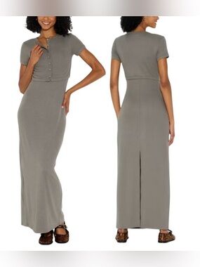 Women’s 2pc Maxi Dress And cardigan set-M